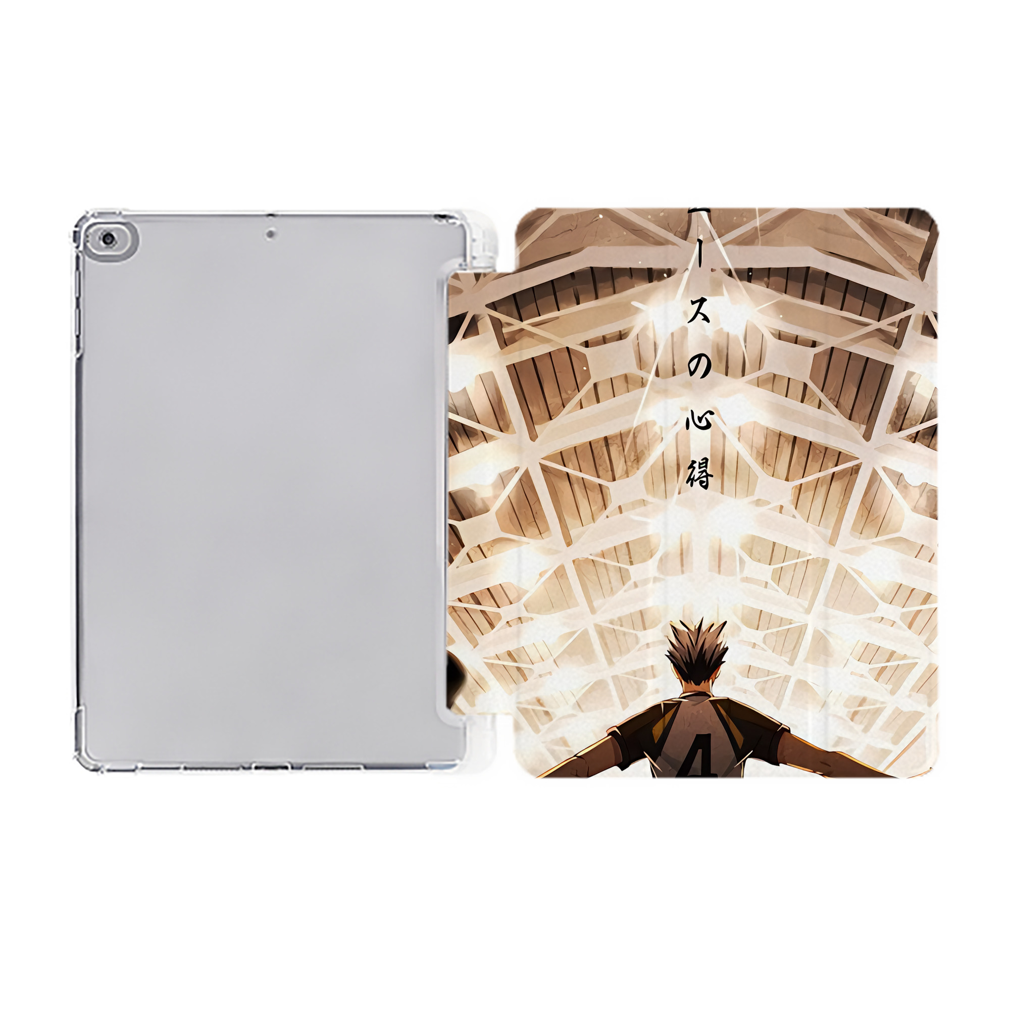 （画像用） ハイキュー!! Haikyu!! IPad ケース ペン収納付き 三つ折りスタンド PUレザー×シリコン 対応機種9.5/10.5/10.9インチ